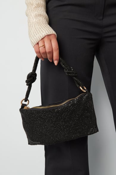 Bolso glamour anudado - negro h5 Imagen2